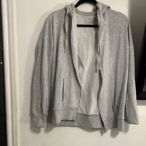 Heather Gray Hoodie Jacket